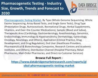 pharmacogenetic testing industry size growth