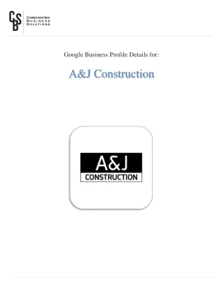 A&J Construction