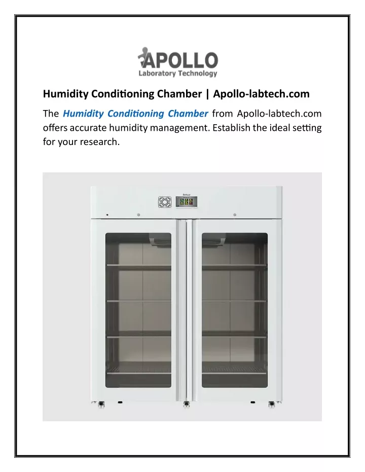 humidity conditioning chamber apollo labtech com