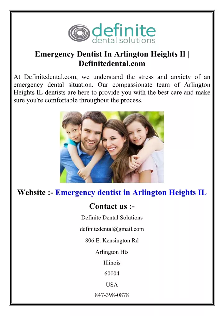 emergency dentist in arlington heights