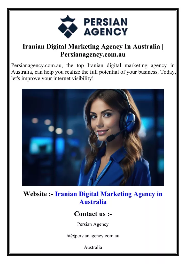 iranian digital marketing agency in australia