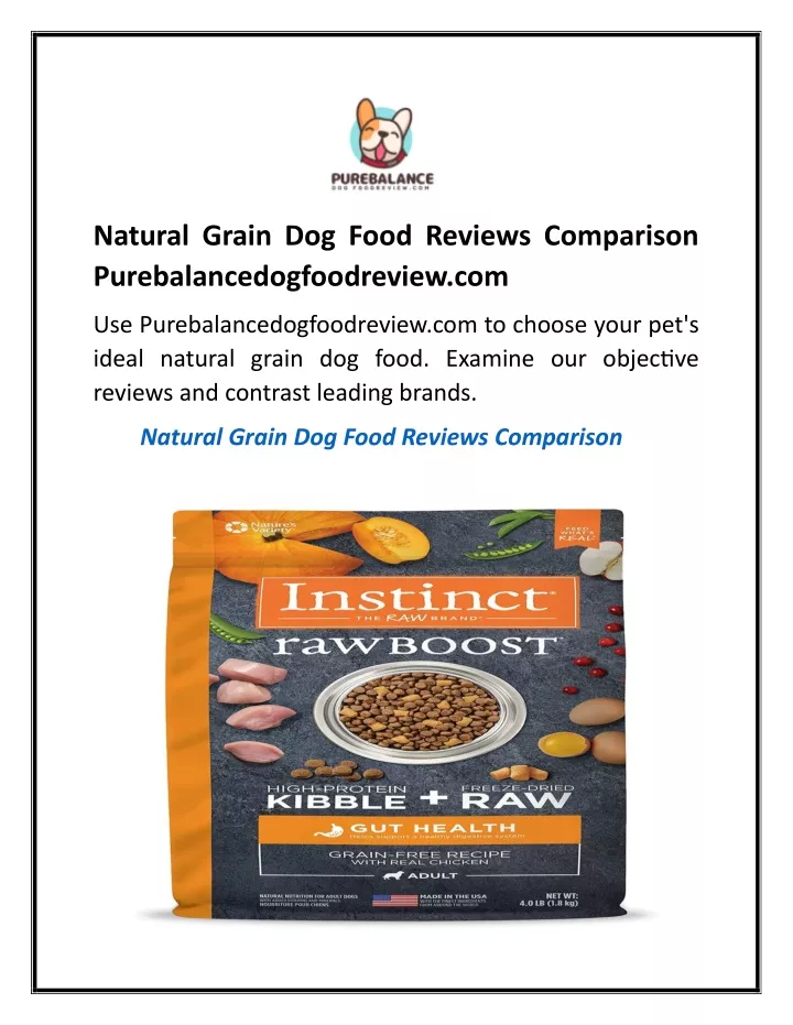 natural grain dog food reviews comparison