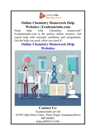 Online Chemistry Homework Help Websites  Ecademictube.com