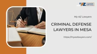 Criminal Defense Lawyers in Mesa | My AZ Lawyers