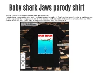 Baby shark Jaws parody shirt
