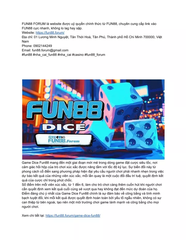 fun88 forum l website