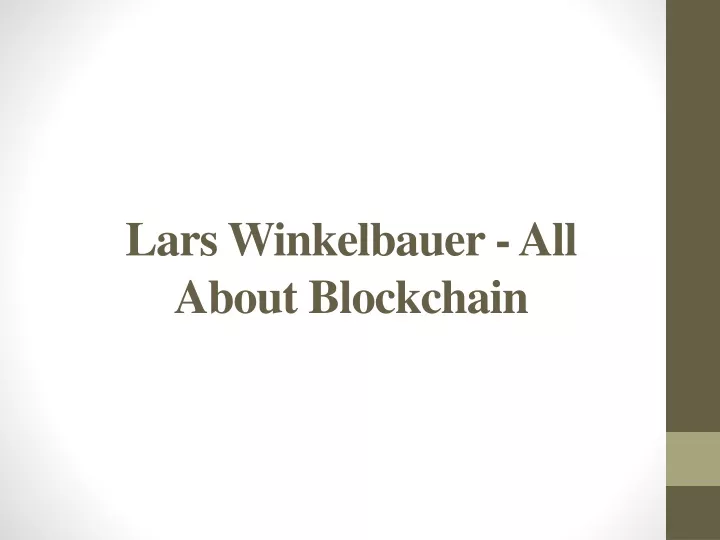 lars winkelbauer all about blockchain