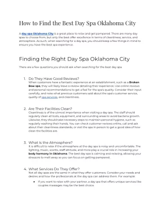 How to Find the Best Day Spa Oklahoma City (2)
