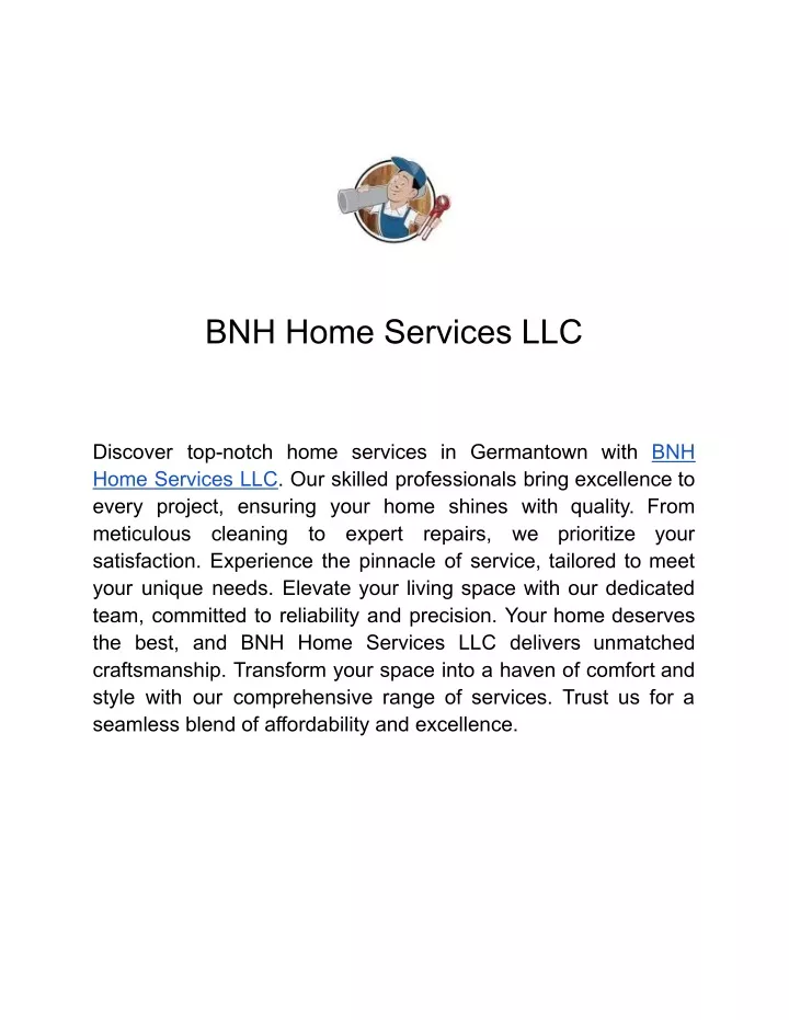 bnh home services llc