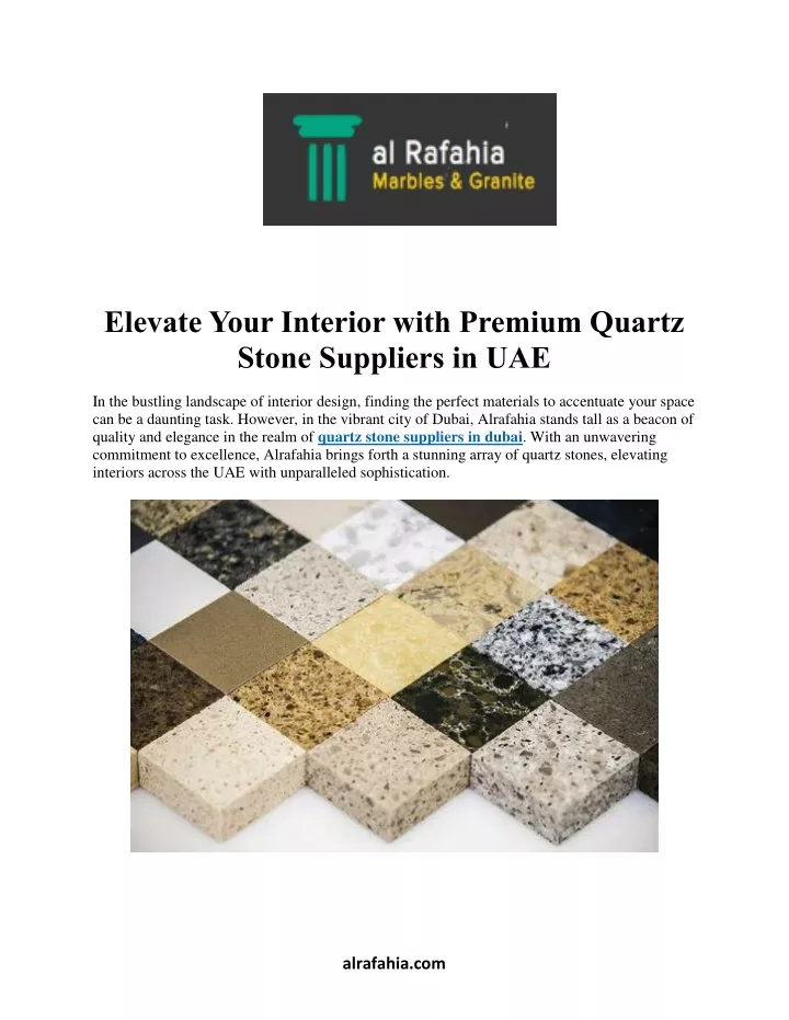 elevate your interior with premium quartz stone