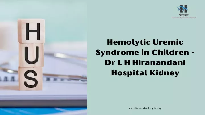 hemolytic uremic syndrome in children