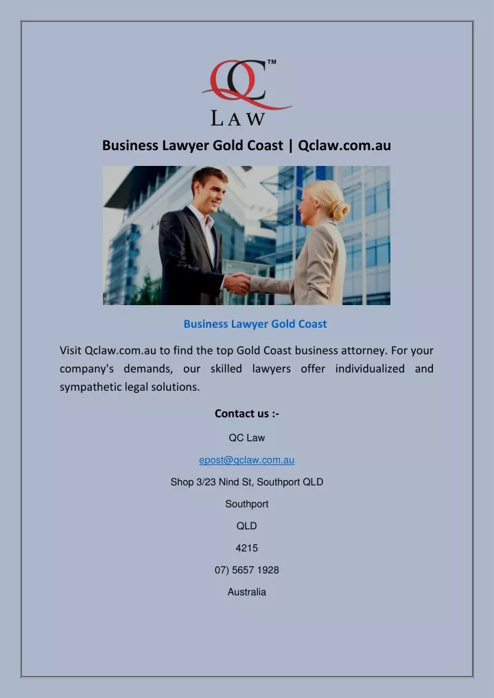 business lawyer gold coast qclaw com au
