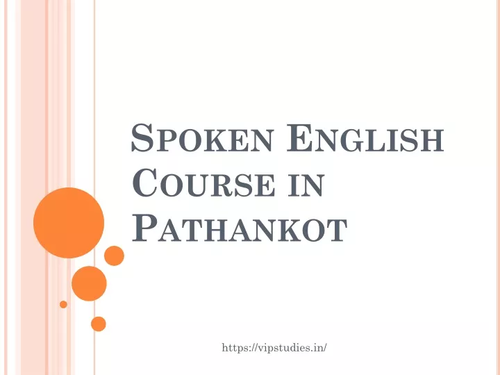 spoken english course in pathankot