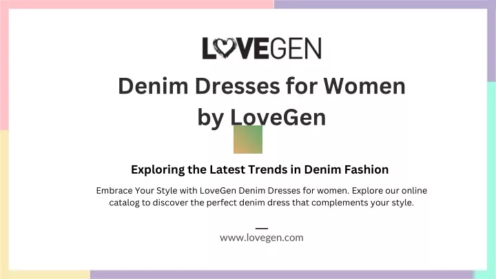 denim dresses for women by lovegen