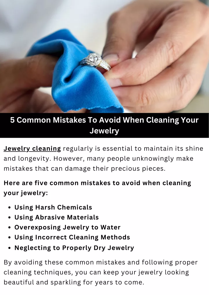 5 common mistakes to avoid when cleaning your
