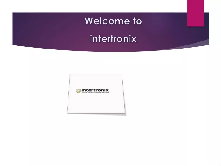 welcome to intertronix