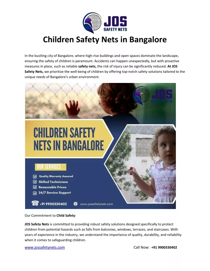 children safety nets in bangalore