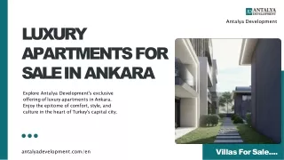 Luxury Apartments for Sale in Ankara - Antalya Development