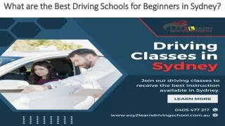What are the Best Driving Schools for Beginners in Sydney