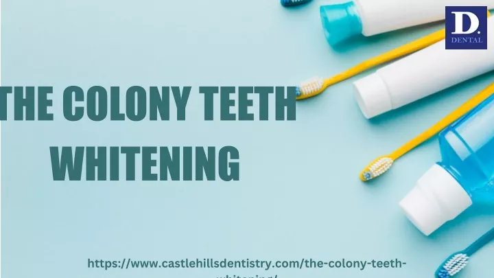 the colony teeth whitening