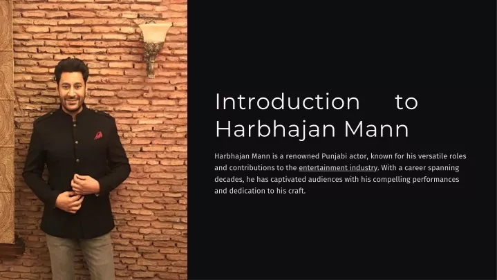 introduction harbhajan mann