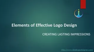 Elements of Effective Logo Design|Ideal logo designer