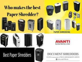 Buy Shredding Machine in Chennai From Avanti Shredding Machine Manufacturers