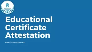 Educational Certificate Attestation in Dubai