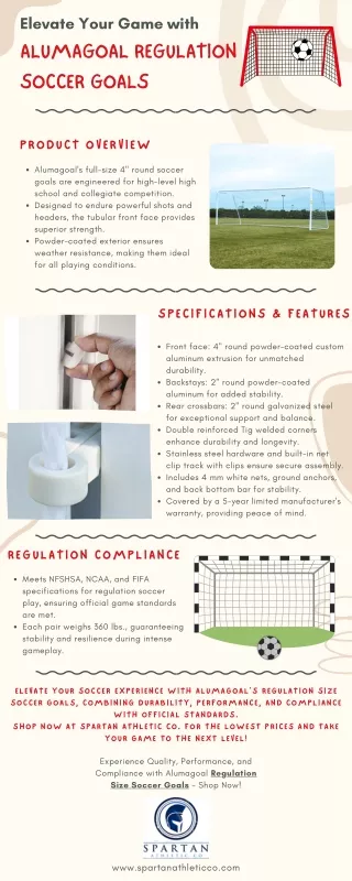 Score Big with Alumagoal's Regulation Size Soccer Goals!