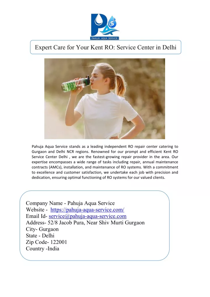 expert care for your kent ro service center