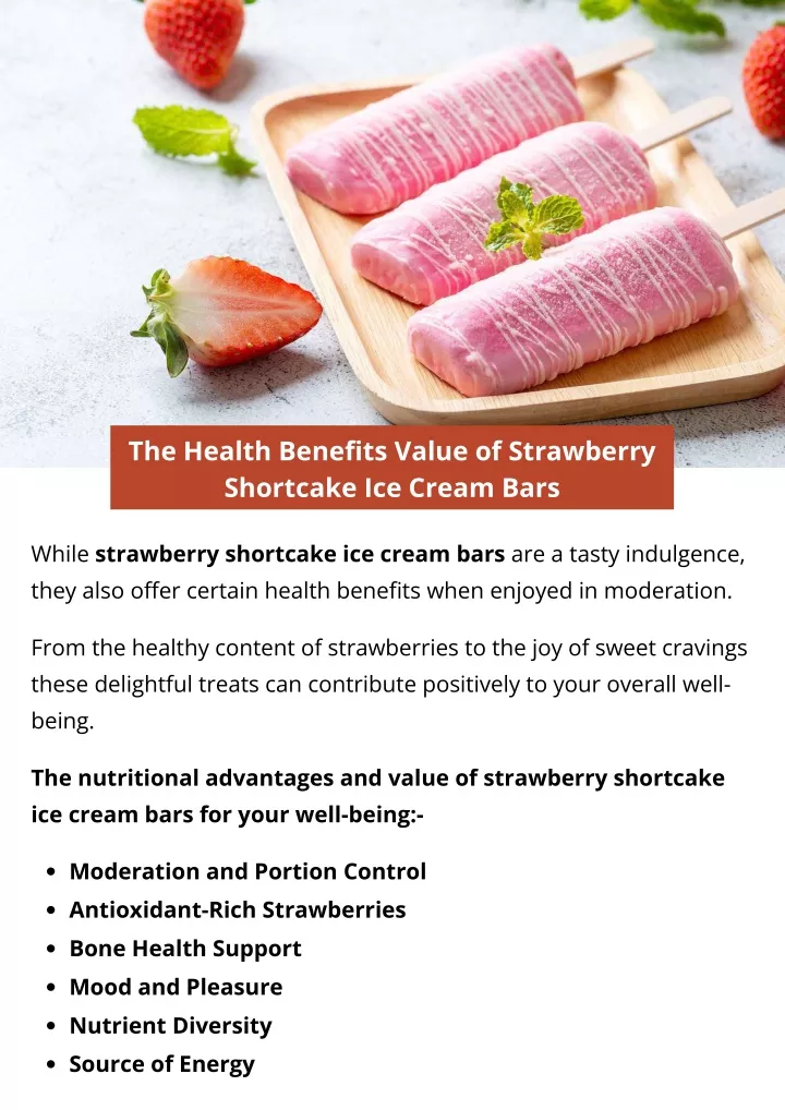 the health benefits value of strawberry shortcake