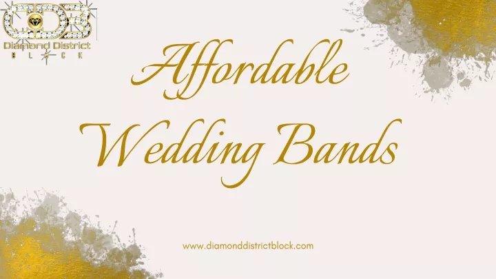 affordable wedding bands