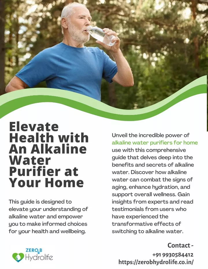elevate health with an alkaline water purifier
