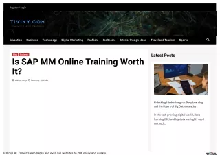 SAP MM Online Training - Master Material Management Easily