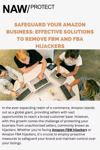 Safeguard Your Amazon Business Effective Solutions to Remove FBM and FBA Hijackers