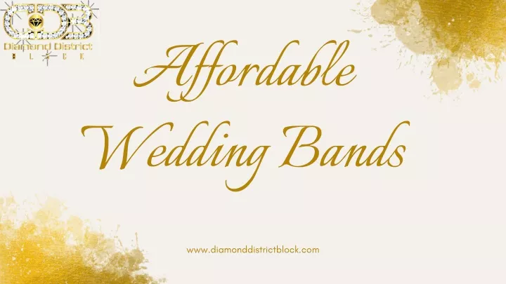 affordable wedding bands