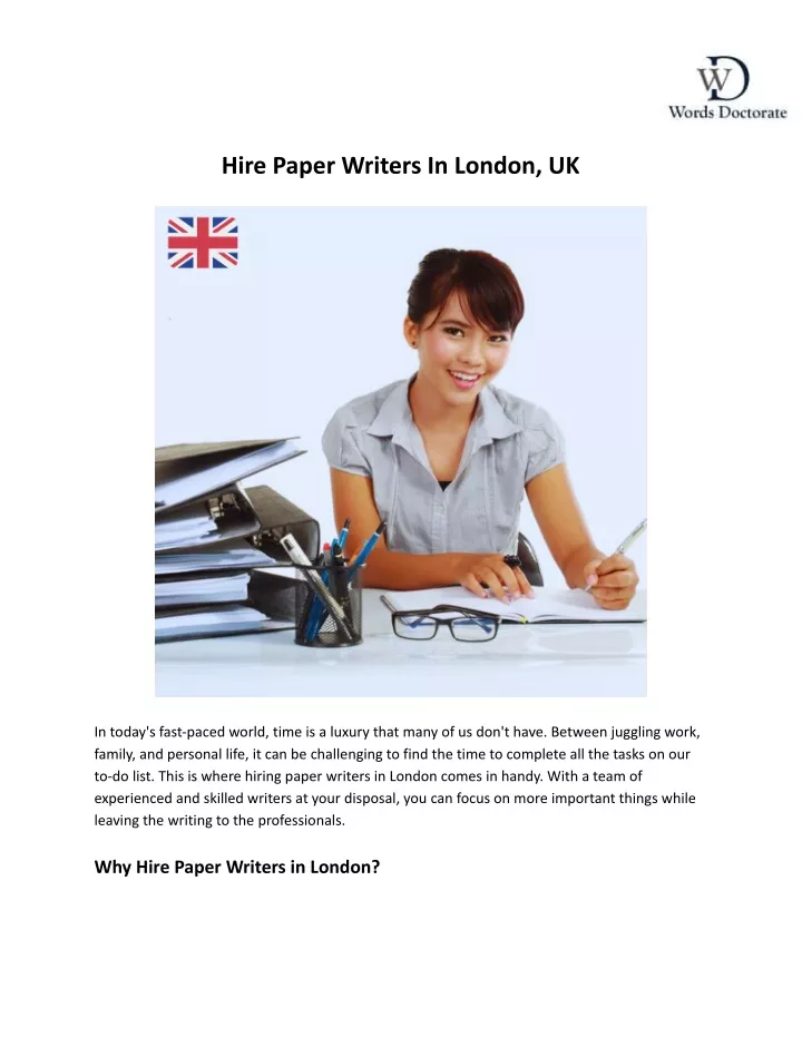 hire paper writers in london uk