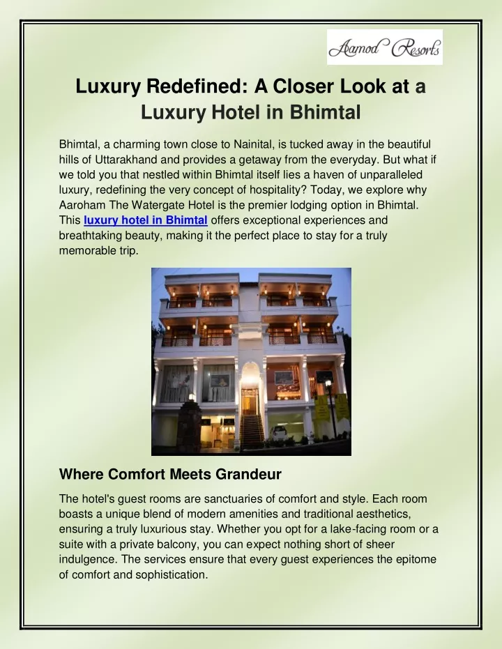 luxury redefined a closer look at a luxury hotel