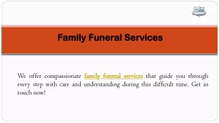 Family Funeral Services