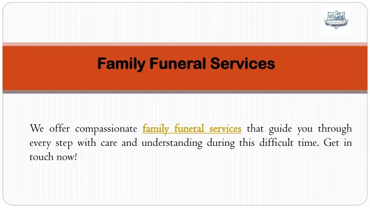 family funeral services