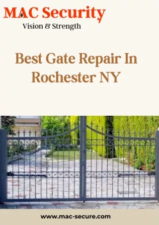 Best Gate Repair in Rochester NY