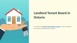 Landlord Tenant Board in Ontario