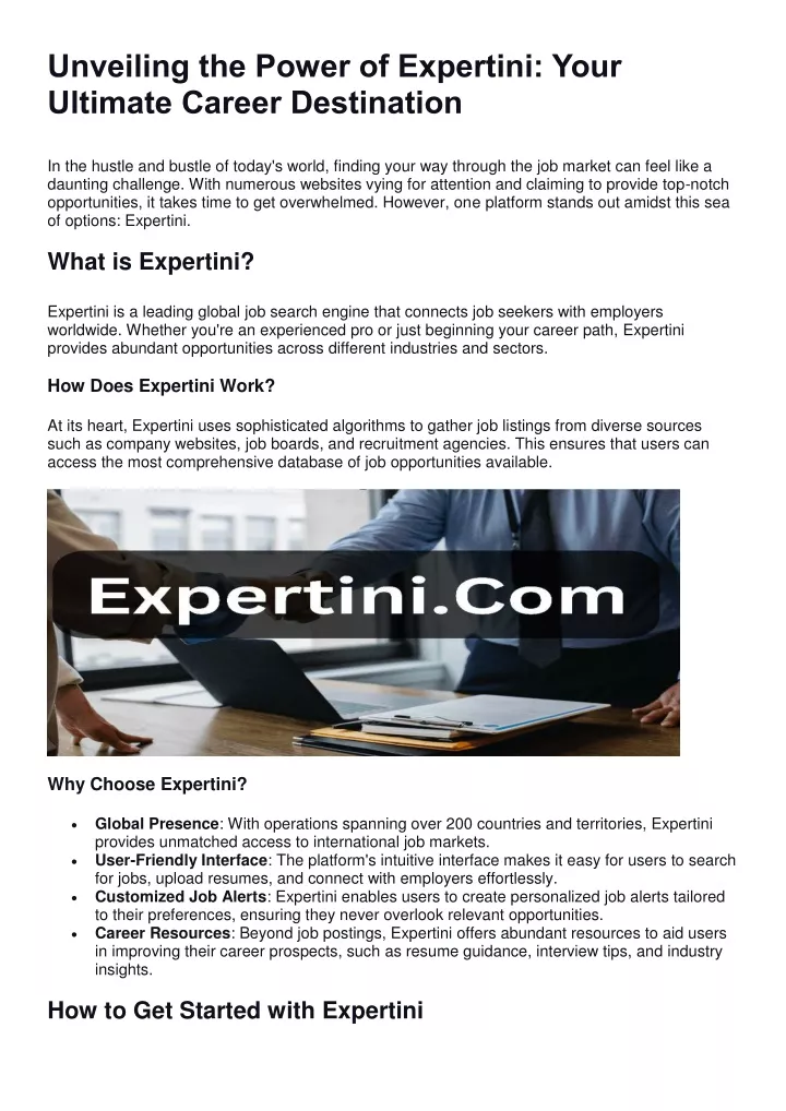 unveiling the power of expertini your ultimate