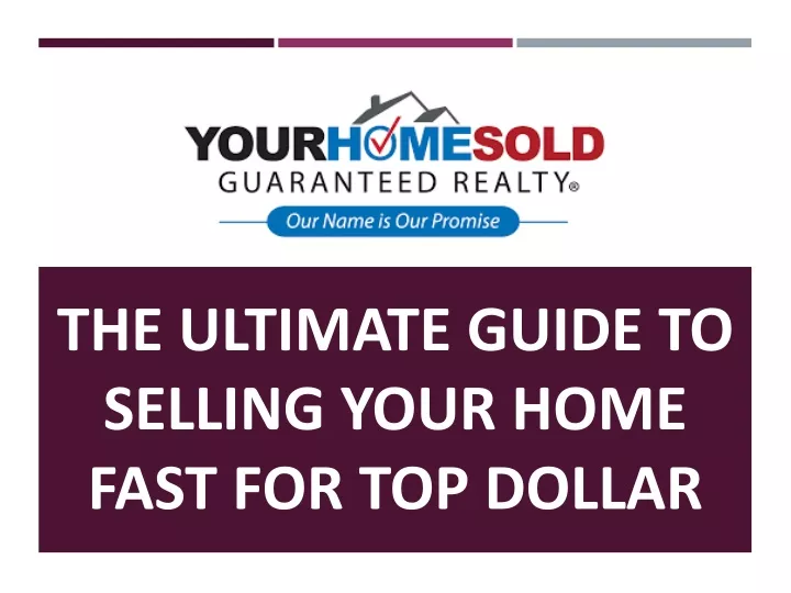 the ultimate guide to selling your home fast for top dollar