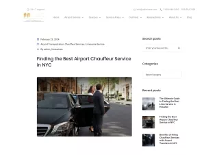 Airport Chauffeur Service NYC _ Finding Best Chauffeurs in NYC