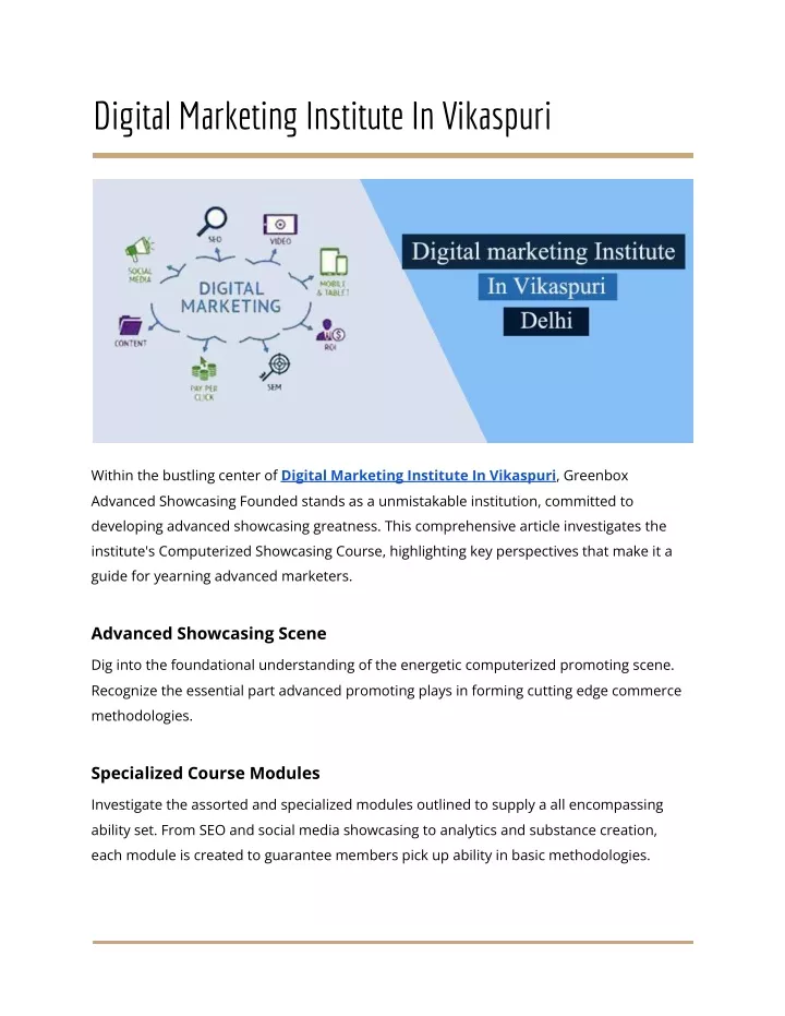 digitalmarketinginstituteinvikaspuri