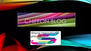 shivraj international chiffon fabric manufacturer