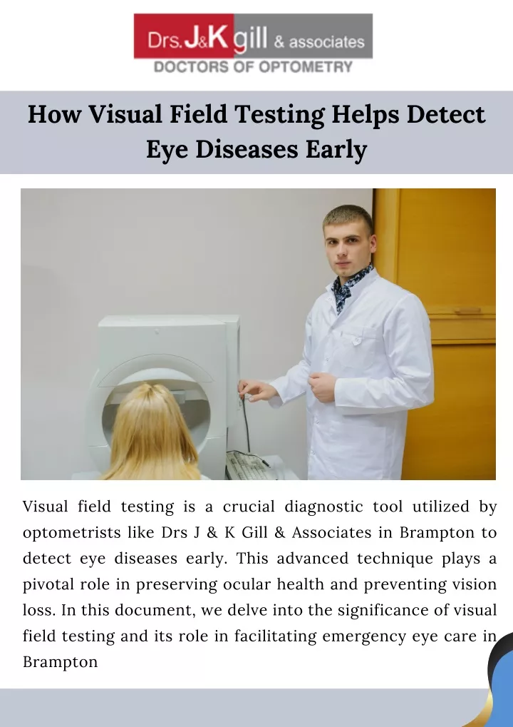 how visual field testing helps detect