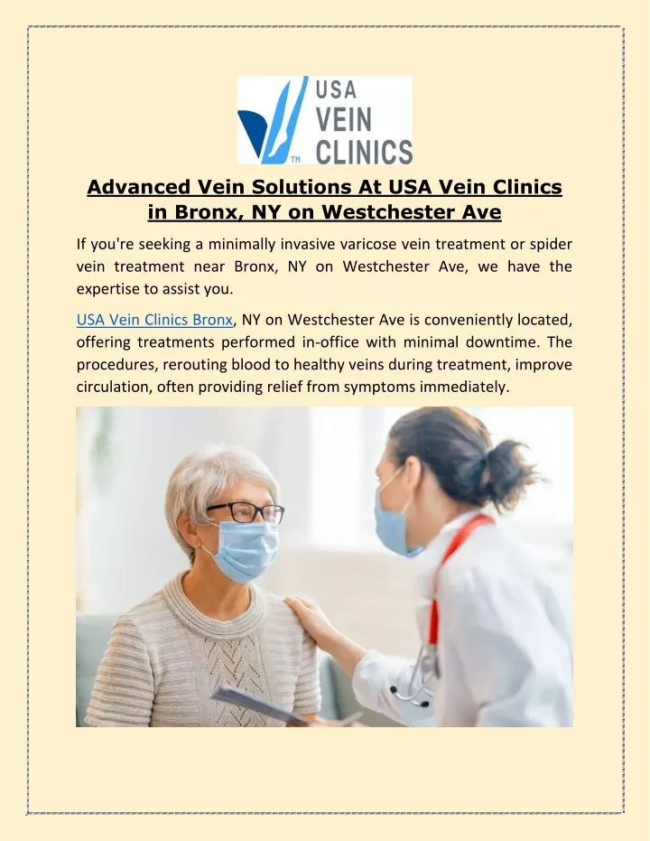advanced vein solutions at usa vein clinics