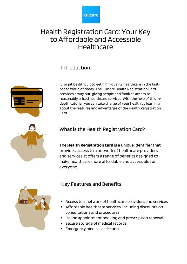 health registration card your key to affordable